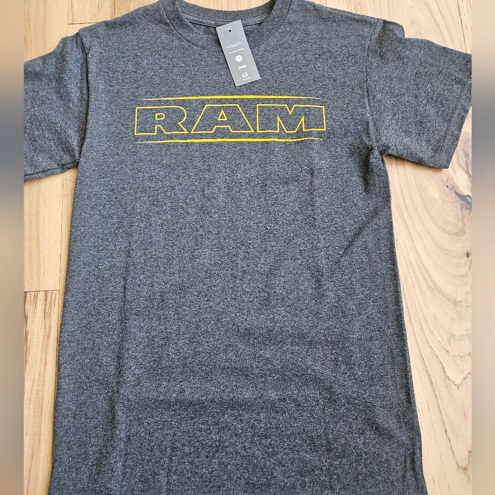 Gray RAM T-Shirt with Yellow Logo